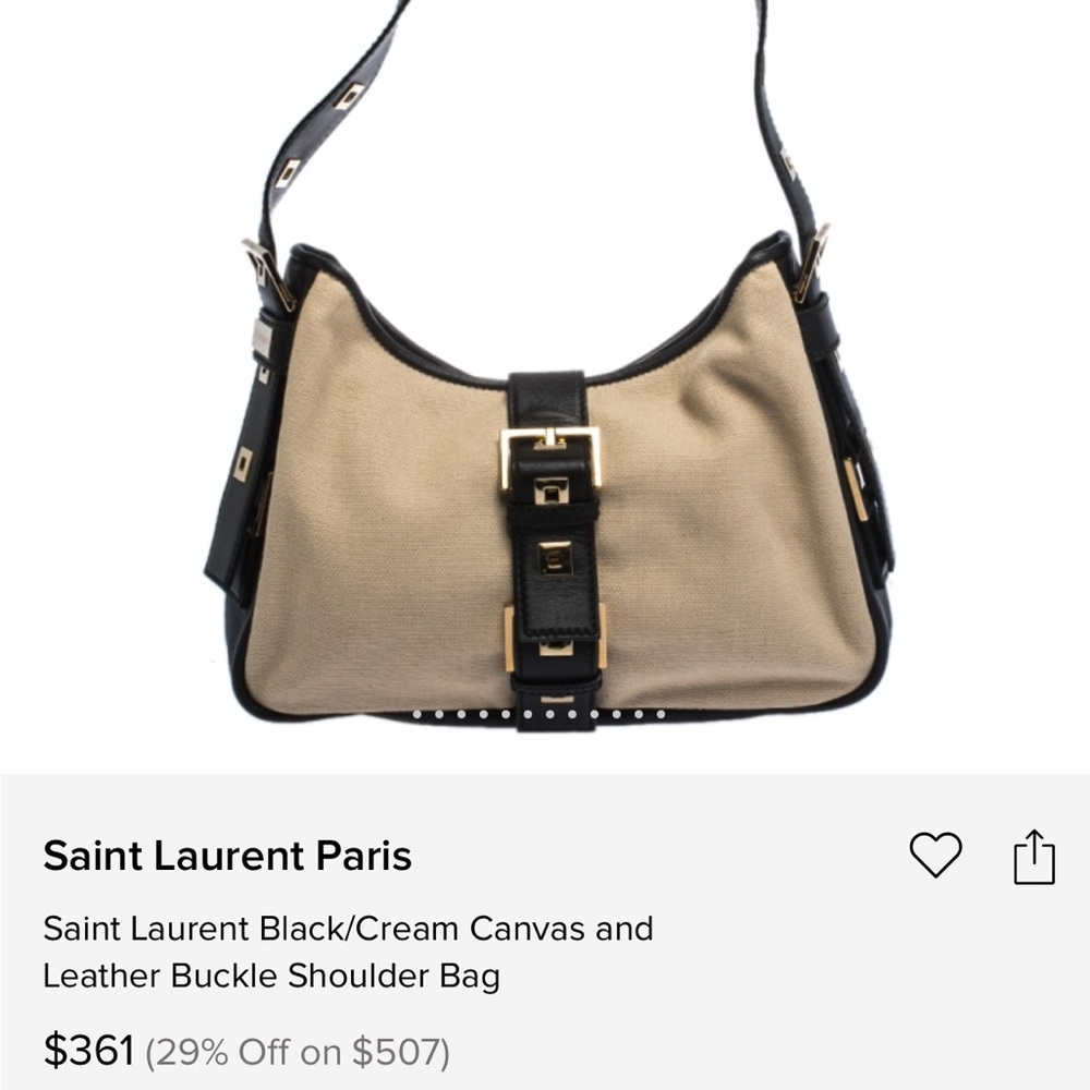 Yves Saint Laurent YSL grey suede bag - Picture 15 of 16